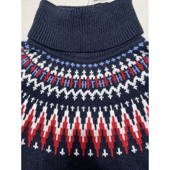 Tommy Hilfiger Women Small Fair Isle Turtleneck Sweater Multicolor - Picture 5 of 9